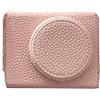 Horett Custodia protettiva per fotocamera portatile in stile retrò Custodia per fotocamera Borsa a tracolla con apertura inferiore ZV1F / ZV-1M2 (Rosa)