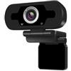 Mach Power Webcam USB UHD 1440p 4MP Smart Meeting, Digital Microphone, Black