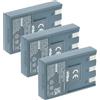 vhbw 3x batteria compatibile con Canon Digital Ixus 330, 400, 300, V, 430, 500, V2, V3 fotocamera (750mAh, 3,6V, Li-Ion)