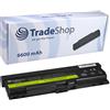 Trade-Shop - Batteria ad alte prestazioni, 6600 mAh Compatibile con Lenovo ThinkPad E40 E50 Edge 14 15 L410 L412 L510 L512 SL410 2842 SL410 2874 SL410k SL510 2875 T410 T510 T510i W510 SL510
