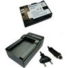 Trade-Shop OFFERTA im Set: fotocamera ad alte prestazioni Li-Ion batteria + Batteria Caricabatteria da auto con adattatore per auto per Canon EOS 5d 5 D Mark II 2 7d 7 D EOS 60d 60 D 6d 6 D EOS 5d 5 D Mark