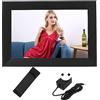 Yanmis Cornice per foto WiFi intelligente 10,1 con effetti stereo 1280 X 800, rilevamento di gravità, memoria 16 GB, schermo IPS nero opaco, altoparlanti ad alte prestazioni, (presa UE)