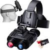 Braveking1 FHD Binocolo Visione Notturna Zoom Digitale 4X Digitale Infrarossi Visore Notturno 984ft/300M Professionale per Adulti, Vivavoce NGV per Casco, con Registrazione di Audio/Video 32G Scheda