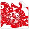 DIYthinker Papercut China Chinese Zodiac Monkey cultura tradizionale arte finestra fiori occhiali panno di pulizia del pulitore dello schermo 5PCS