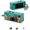 JIABAOZ Mini Fotocamera Portachiavi Vintage, Videocamera 1080P con Schermo, Scheda 32GB, Type-C, per Viaggi e Vlog (Verde)