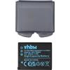 vhbw batteria compatibile con Panasonic Lumix DMC-TZ4, DMC-TZ3, DMC-TZ11, DMC-TZ5, DMC-TZ2, DMC-TZ1, DMC-TZ15 fotocamera (650mAh, 3,6V, Li-Ion)