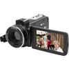 Sxhlseller Fotocamera Digitale 4K, Videocamera WiFi HD Zoom 18X con Touch Screen da 3 Pollici, Fotocamera da Viaggio USB Grandangolare da 56 MP con Microfono per Selfie Vlog