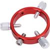GOWENIC Anello per Telescopio Guida a 6 Fori, Lega di Alluminio Rossa, Vite M6, Supporto da 30 X 50 Mm, Osservazioni Astronomiche, Comodo Trasporto, Tasca e Zaino, per Telescopio