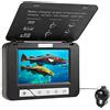 VCHICS Telecamera subacquea per la pesca, 1. 5M 1000TVL. Finder di ghiaccio subacqueo Finder 4pcs a infrarossi 2pcs LED bianco Visione notturna Camera da visione da 5 pollici LCD. Monitorare con il bagaglio