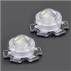 Generic Lenti in vetro ottico 100 Pz LED Lente 1 W 3 13mm 15 30 45 60 90 Gradi Supporto Libero For IR Ottica Convesso Acrilico Riflettore Collimatore(13mm lens-45 degree)