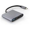 Metronic 395293 - Adattatore da USB C a HDMI, adattatore multiporta tipo C a 4 K HDMI 3 in 1 USB C Hub, convertitore da USB C a HDMI con USB 3.0 e di ricarica PD Tipo C