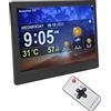 Garsent Grande Orologio Digitale per Anziani, Orologio Digitale da 10 Pollici 5 Allarmi con Telecomando, Data Giorno Mese Orologio Demenza per Anziani, Visione Alterata, Perdita di (Spina UE)