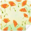 DIYthinker Flowers Plant Golden papavero decorazione pittura occhiali di pulizia del pulitore dello schermo in camoscio tessuto 2PCS