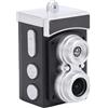 ciciglow Piccola Fotocamera CCD retrò, Mini Fotocamera Portachiavi 1080P con Schermo da 1,14 Pollici e Obiettivo Grandangolare da 120°, Mini Digitale da 300 MAh per la (BLACK)