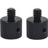 FEICHAO 2 adattatori a vite da 1/4-20 x 6 3/8-16 x 6 maschio a 3/8-16 x 9 M4 M6 M8 M10 vite femmina con foro laterale di rinforzo per treppiede fotocamera fotografia accessori di conversione giunto
