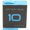 Tomantery Batteria Al Litio Ricaricabile Ad Alta capacità per 10 9 Accessorio per Fotocamera Sportiva Nera per Casa, Ufficio, Viaggi, Campeggio, Plastica e Metallo 1 Batteria