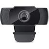 Omenluck - 1 telecamera 1080p FHD con microfono USB per videochiamate e conferenze online