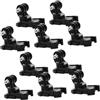 Artibetter Supporto per Action Camera J-hook Buckle, Suction Camera Mount in Abs Nero, Accessori Compatibili per Smartphone e Action Camera 10 Pezzi