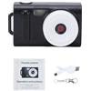Vroomoto Videoregistratore per Fotocamera 1080P Portachiavi per Videocamera Digitale Piccolo Display LCD da 0,96 Pollici Mini Design Vintage Portatile attività All'aperto (Bianco)