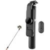 Opilroyn Treppiede per selfie, 2,4 GHz-2,4835 GHz, stabile e illuminato, treppiede da viaggio, luci di riempimento con 6 marce dimmerabili e telecomando, DC5 V/100 mA supporto treppiede per selfie per riprese