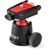 JOBY Testa a Sfera 3K, Testa a Sfera di Precisione per Fotocamere DSLR e CSC/Mirrorless, Portata Max 3 kg, JB01513-BWW