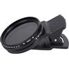 XUMIUZIY Filtro ND Regolabile da 37 Mm, Filtro per Obiettivo a densità Neutra Variabile ND2-400 con Morsetto per Supporto Smartphone Riduce L'esposizione Alla Luce
