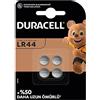 Duracell Custom LR44 - Set di 4 batterie alcaline a bottone 1,5 V (76 A/A76/V13GA)