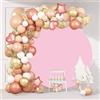 Mateju Copertura Sfondo, Copertura per Fondale Copertura Sfondo - Sfondo per Fotografia per Decorazione Festa di Nozze Ricevimento di Nozze Compleanno (Diametro 100cm/3.3ft,Rosa)