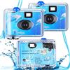 Flutesan 3 Pz Macchina Fotografica Monouso Impermeabile Subacquea Singola Uso Film Camera 35 mm con Flash per Estate Spiaggia Vacanza Campo Snorkeling Viaggio Adulti Adolescenti Regalo