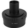 Denash Anello Adattatore per Oculare, Adattatore per Oculare per Microscopio con Superficie Liscia in Metallo per la Registrazione di Immagini per Fotocamera Mirrorless con Attacco M4/3