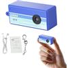 YUEHISY Portachiavi Piccolo per Fotocamera Digitale, Videocamera Portatile HD 1080P con 5 Filtri retrò, Obiettivo Grandangolare 130°, per Viaggi, Feste (BLUE)