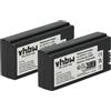 vhbw 2x batteria compatibile con Sony Cybershot DSC-P8, DSC-V1, DSC-P7, DSC-V Pro, DSC-P9 fotocamera (700mAh, 3,6V, Li-Ion)