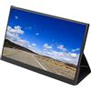 Zunate Monitor Portatile per Laptop da 17,3 Pollici, 1920x1080P 16:9 Widescreen IPS Full View W Monitor da Viaggio con Retroilluminazione a LED per Cellulare, Supporta lo Stesso Schermo