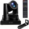 ADKIDO Telecamera PTZ, telecamera ottica 20X, supporto per monitoraggio, zoom video e POE con rete IP Live Streaming con HDMI, uscita video SDI simultanea e USB, per conferenze, chiesa, insegnamento