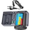 CQJFCYBRA Caricabatterie Rapido LP-E4N LP-E4, Compatibile Con Canon, For Fotocamere EOS-1D C, EOS 1D Mark III, EOS 1Ds Mark III, EOS 1D Mark IV(1BatteryWithCharger)