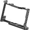 Alksubbm Gabbia per fotocamera in lega di alluminio di lunga durata per fotocamere EOS70D 80D 90D con doppio supporto a slitta fredda per gabbia per fotocamera con foro filettato da 1/4