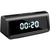 KVBRUI Mini Macchina Fotografica 4K 1080P 2.4G/5G Orologio Wifi DVR Videoregistratore Sicurezza Domestica Visione Notturna A Infrarossi Rilevazione di Movimento telecamera Micro Sec(With 64B card,UK PLUS)
