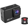 DIGNIFE Action Camera, Azione Camera Anti-Shake Ultra HD 4K / 6 0FPS WiFi 2.0 17 0D 4x. Zoom Subacqueo Impermeabile Cam Cam Recorder Sport Recorder Webcam(Standard)