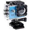DIGNIFE Action Camera, Gli sport DV. Mini, fotocamera azione 1080p, da esterno macchina fotografica impermeabile subacquea, telecamera registrazione video 2,0 pollici fotocamera azione 4K(Blauw)
