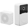 Plyisty Campanello Video Intelligente X3, Voce Bidirezionale, Obiettivo Grandangolare HD, Videochiamata Remota, Copertura Ciclo Automatica, Telecamera Visibile per Campanello per la