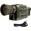 NGBFF Visore Notturno, NV650C 7 Livelli Dispositivo di Visione Notturna A Infrarossi Occhiali 1080P 4X Zoom Digitale Giorno Notte Foto Ripresa Video Telescopio Monoculare,per birdwatching, sport all'aria a