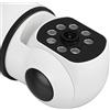 Akozon Telecamera Senza Fili con Telecamera a Colori per Visione Notturna, Monitor da Interno, Telecamera di Sicurezza Ruotabile 1080P per la Casa con Interfaccia E27