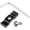 MALSSE Morsetto per cavi in lega di alluminio Morsetto per cavo digitale per fotocamera DSLR Cage Light Bracket L Board Wire Manager Wire Clip