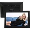 Plyisty Cornice per Foto Digitale Smart WiFi da 10,1 Pollici, Cornice per Display IPS 1280x800, Rotazione Automatica, 16 GB, Condivisione di Momenti Tramite App Frameo con Touch Screen