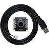 Yahboom Per Raspberry Pi 5 4B 3B + Jetson Nano Camera Module 120° regolabile 1MP 720p USB HD Webcam adatta per Raspberry Pi/Jetson Orin/Horizon USB Driver-Free con cavo da 40 cm (100W-720P-120°)