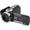 VBESTLIFE Videocamera per Videocamera 4K 64 MP, Videoregistratore con Schermata di Rotazione da 3 Pollici con Videocamere da Viaggio 4K