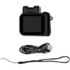 BJdfgE Mini telecamera con schermo HD 1080p lampada flash e dock for batteria videoregistratore portatile retrò ultra compatta Y4000(Only Camera,Black)