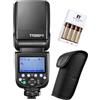 Godox TT685II-S TTL 2.4GHz GN60 ad alta velocità Sync 1/8000s Flash Speedlite Light con FB 4* AA batterie ricaricabili e caricabatterie compatibile per fotocamere Sony DSLR Series