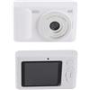 Asixxsix Fotocamera per Vlogging, Messa a Fuoco Automatica da 48 MP, Zoom Digitale 16x, Schermo da 2,4 Pollici, Fotocamera Compatta, Digitale per Fotografia con Ricarica di Tipo C, per Viaggi,