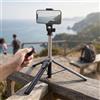 Goshyda Treppiede da Viaggio Selfie Stick, Treppiede per Telefono Estensibile da 130 Cm con Telecomando Bluetooth, per Smartphone da 6 a 9,5 Cm di Larghezza